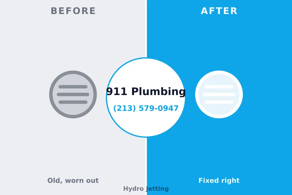 Before and after: plumbing company Krugerville, TX